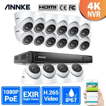 ANNKE 16CH HD 2MP POE Network Video Security System 4K H.265 NVR With 16X 2MP 30m EXIR Night Vision Weatherproof WIFI IP Cameras
ANNKE 16CH HD 2MP POE Network Video Security System 4K H.265 NVR With 16X 2MP 30m EXIR Night Vision Weatherproof WIFI IP Cameras