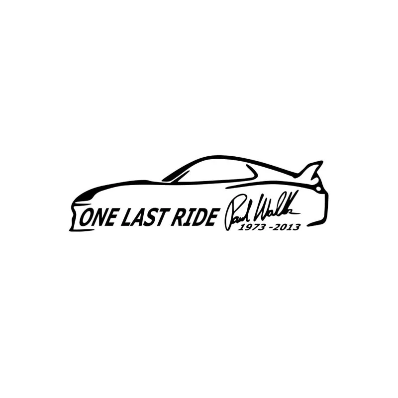 Car Stickers Decor Motorcycle Decals ONE LAST RIDE RIP PAUL WALKER Decorative Accessories Creative Waterproof PVC,18cm*5cm
Car Stickers Decor Motorcycle Decals ONE LAST RIDE RIP PAUL WALKER Decorative Accessories Creative Waterproof PVC,18cm*5cm