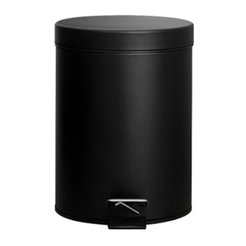 Trash Can,5 Liter Trash Can Iron Pedal Cylinder with Cover Frosted Black Home Kitchen Bathroom Living Room Office,Etc
Trash Can,5 Liter Trash Can Iron Pedal Cylinder with Cover Frosted Black Home Kitchen Bathroom Living Room Office,Etc