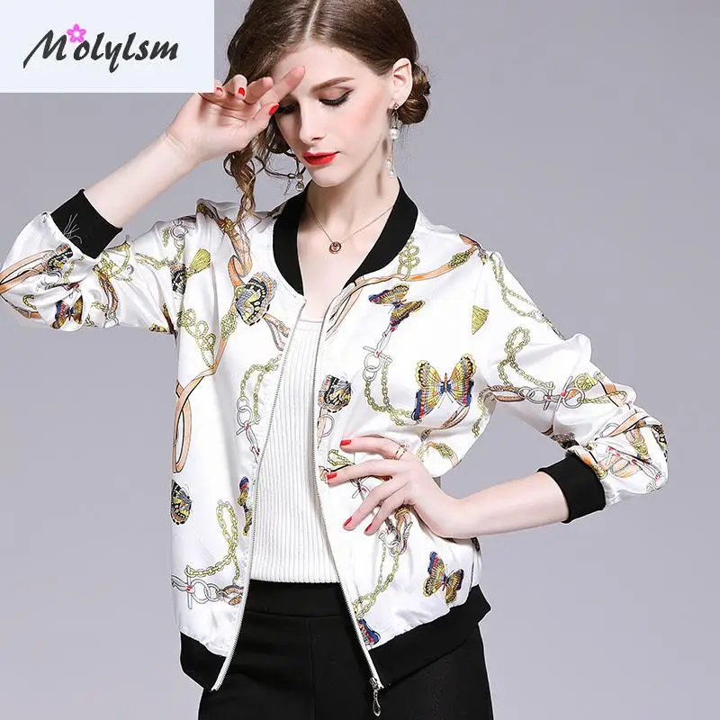 Spring / Summer 2020 New Women's Casual Languid Style Contrast Printed Thin Baseball Jacket Chiffon Shirt Sun Proof Top
Spring / Summer 2020 New Women's Casual Languid Style Contrast Printed Thin Baseball Jacket Chiffon Shirt Sun Proof Top