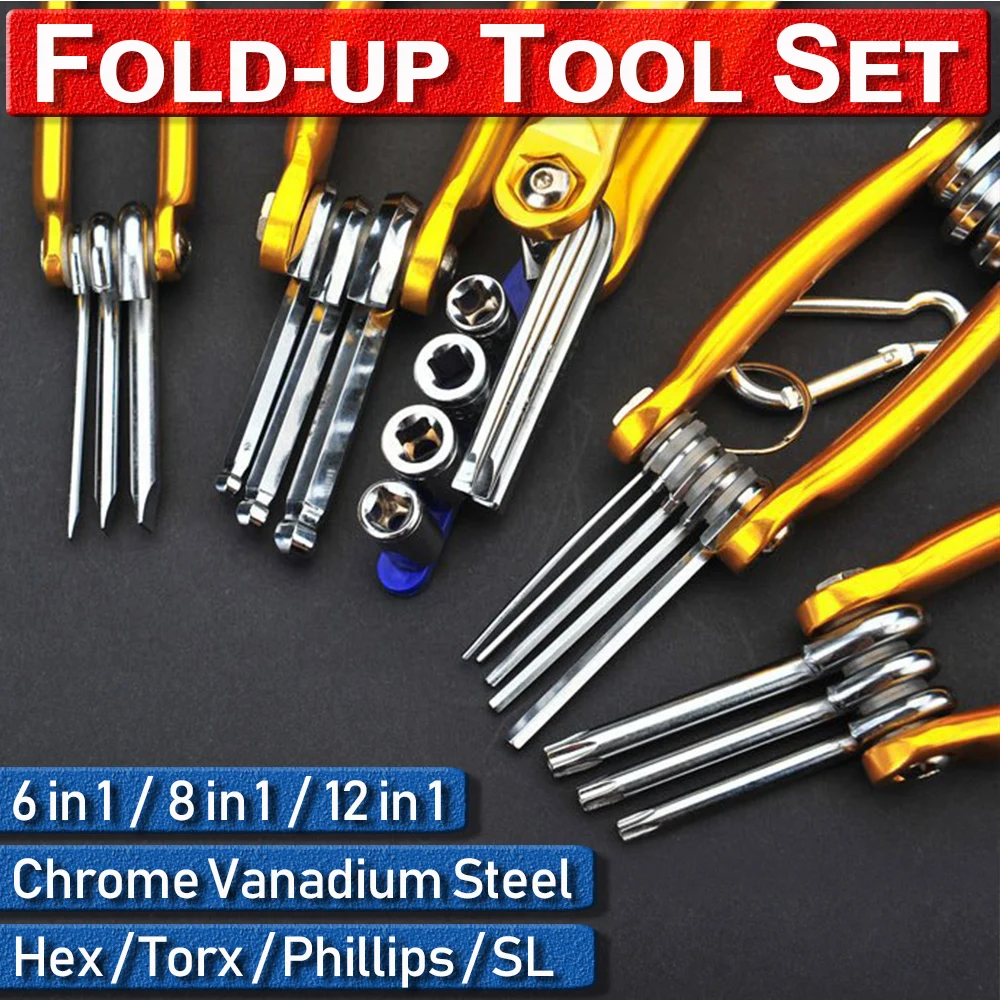 Socket Star Precision 6/8/12Pcs Folding PH Multifunction Folding Screwdriver Phillips CrV Steel Hex Tamperproof TORX SL Slotted
Socket Star Precision 6/8/12Pcs Folding PH Multifunction Folding Screwdriver Phillips CrV Steel Hex Tamperproof TORX SL Slotted