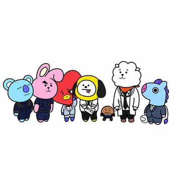 13cm x 5.1cm For BT21 Funny Car Stickers Refrigerator Decal Graffiti Occlusion Scratch DIY Vinyl Material Decor
13cm x 5.1cm For BT21 Funny Car Stickers Refrigerator Decal Graffiti Occlusion Scratch DIY Vinyl Material Decor