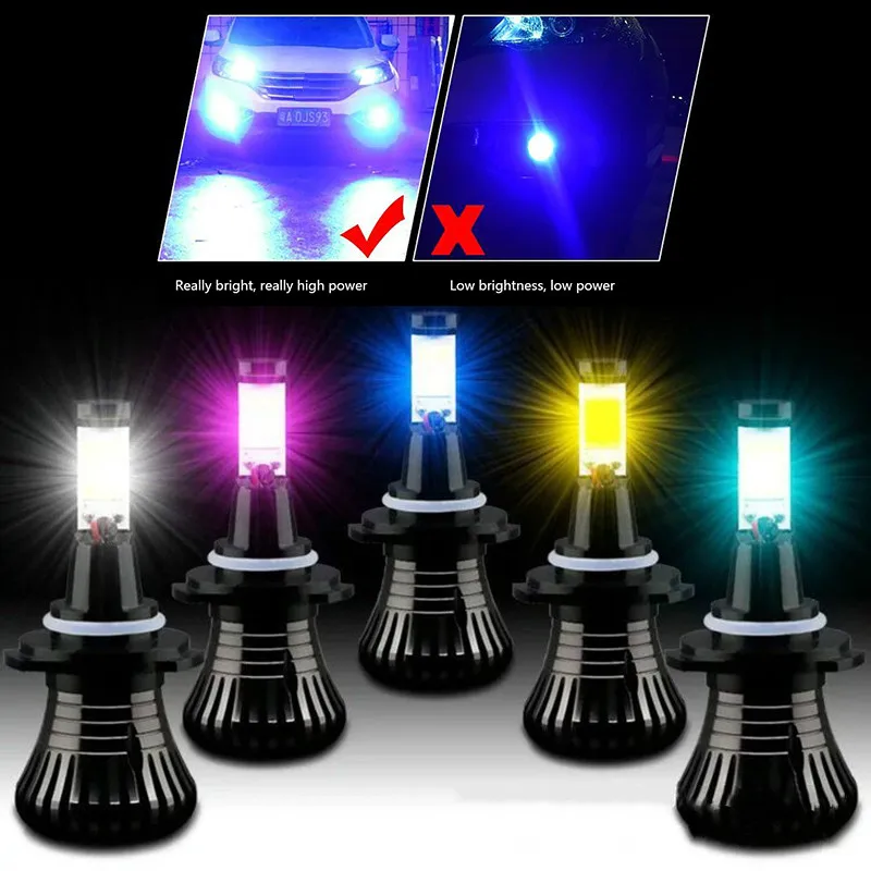 CARCTR H4 COB Car Front Fog Light LED Bulb Dual Color Highlight 12V 24W Fog Lamp Car Headlight Bulbs
CARCTR H4 COB Car Front Fog Light LED Bulb Dual Color Highlight 12V 24W Fog Lamp Car Headlight Bulbs