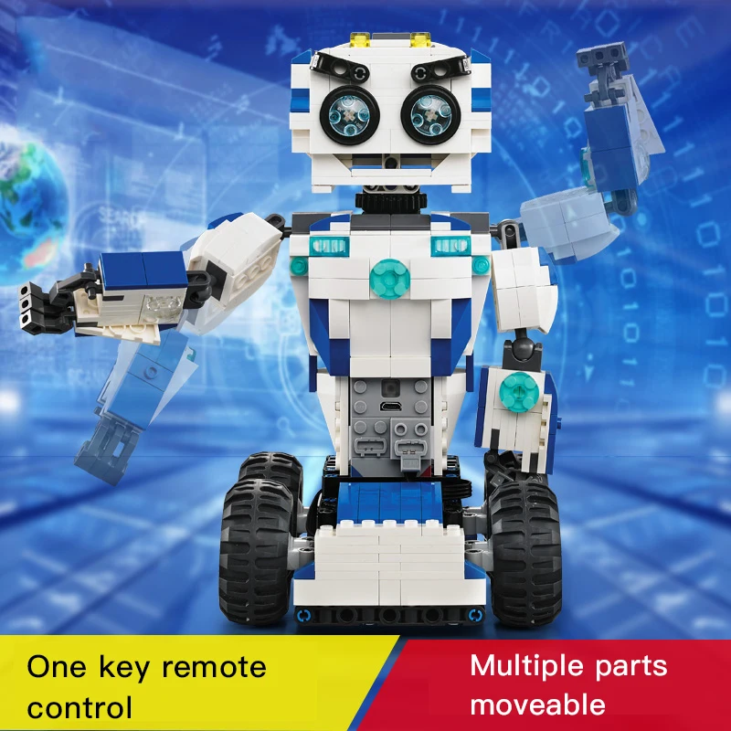 Intelligent RC Robot Building Blocks Action Figure Multi-Function Dancing Remote Control Robot Technic Educational Toys For Boys
Intelligent RC Robot Building Blocks Action Figure Multi-Function Dancing Remote Control Robot Technic Educational Toys For Boys