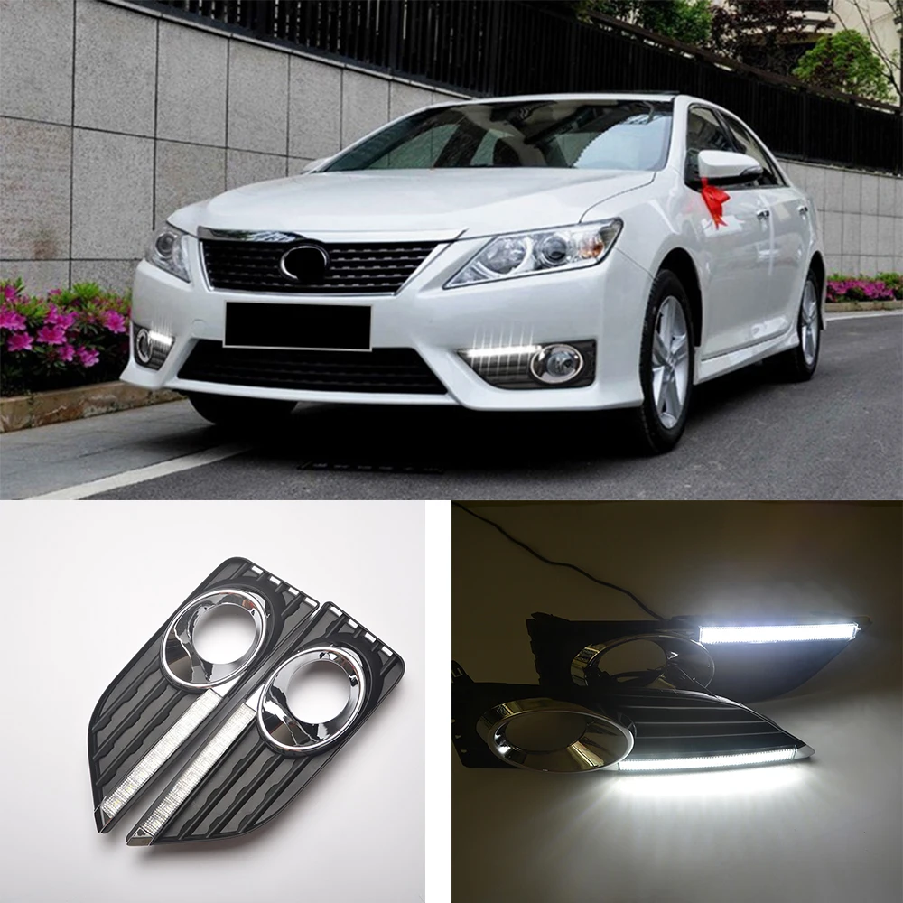 ECAHAYAKU 2PCS Auto 12V Car Driving Lamp LED Daytime Running Light DRL For Toyota Camry 2012 2013 car styling fog light
ECAHAYAKU 2PCS Auto 12V Car Driving Lamp LED Daytime Running Light DRL For Toyota Camry 2012 2013 car styling fog light