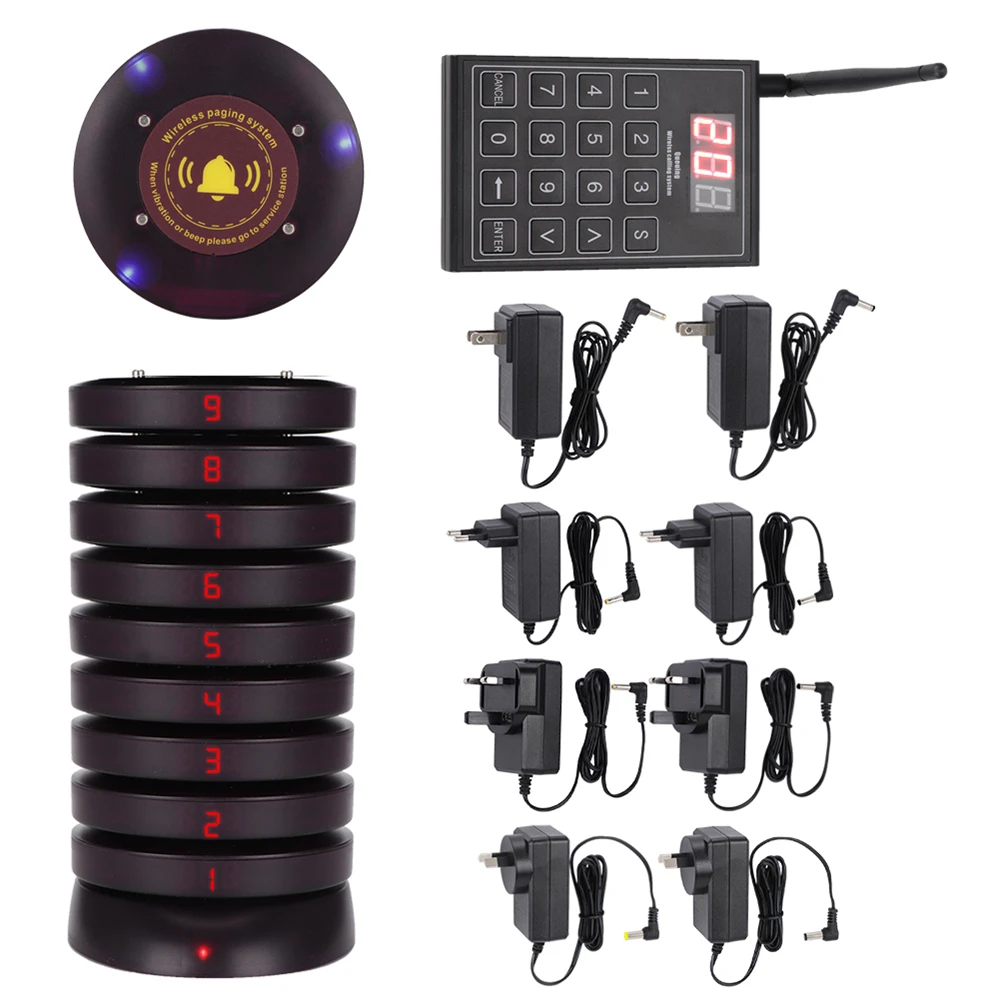 Restaurant Pager Wireless Calling Paging System Waiter Pagers Guest Paging Queuing System Receiver for Cafe Fast Food
Restaurant Pager Wireless Calling Paging System Waiter Pagers Guest Paging Queuing System Receiver for Cafe Fast Food