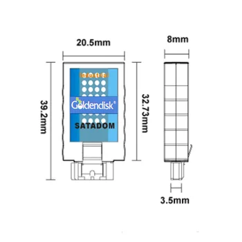 Goldendisk 8GB DOM SSD MLC NAND Flash Memory cards Dual Channel SATA Flash Drive Solid State Disk internal for ATM Cash Terminal
Goldendisk 8GB DOM SSD MLC NAND Flash Memory cards Dual Channel SATA Flash Drive Solid State Disk internal for ATM Cash Terminal
