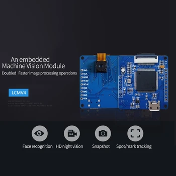 LCMV4 Mini H7 Cam Smart Camera Ie Processing Visual Color Line Inspection QR Code for OpenMV4
LCMV4 Mini H7 Cam Smart Camera Ie Processing Visual Color Line Inspection QR Code for OpenMV4