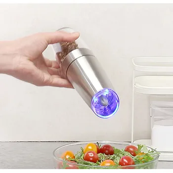 Electric Induction Mill Pepper and Salt Grinder LED Light Peper Spice Grain Mills Porcelain Grinding Core Mill Kitchen Tools
Electric Induction Mill Pepper and Salt Grinder LED Light Peper Spice Grain Mills Porcelain Grinding Core Mill Kitchen Tools