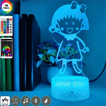 Smart Phone Control Japanese Anime Light 3d Led 7 Color Chibi Maruko-chan Night Light for Children Birthday Gifts Prize Lamp
Smart Phone Control Japanese Anime Light 3d Led 7 Color Chibi Maruko-chan Night Light for Children Birthday Gifts Prize Lamp