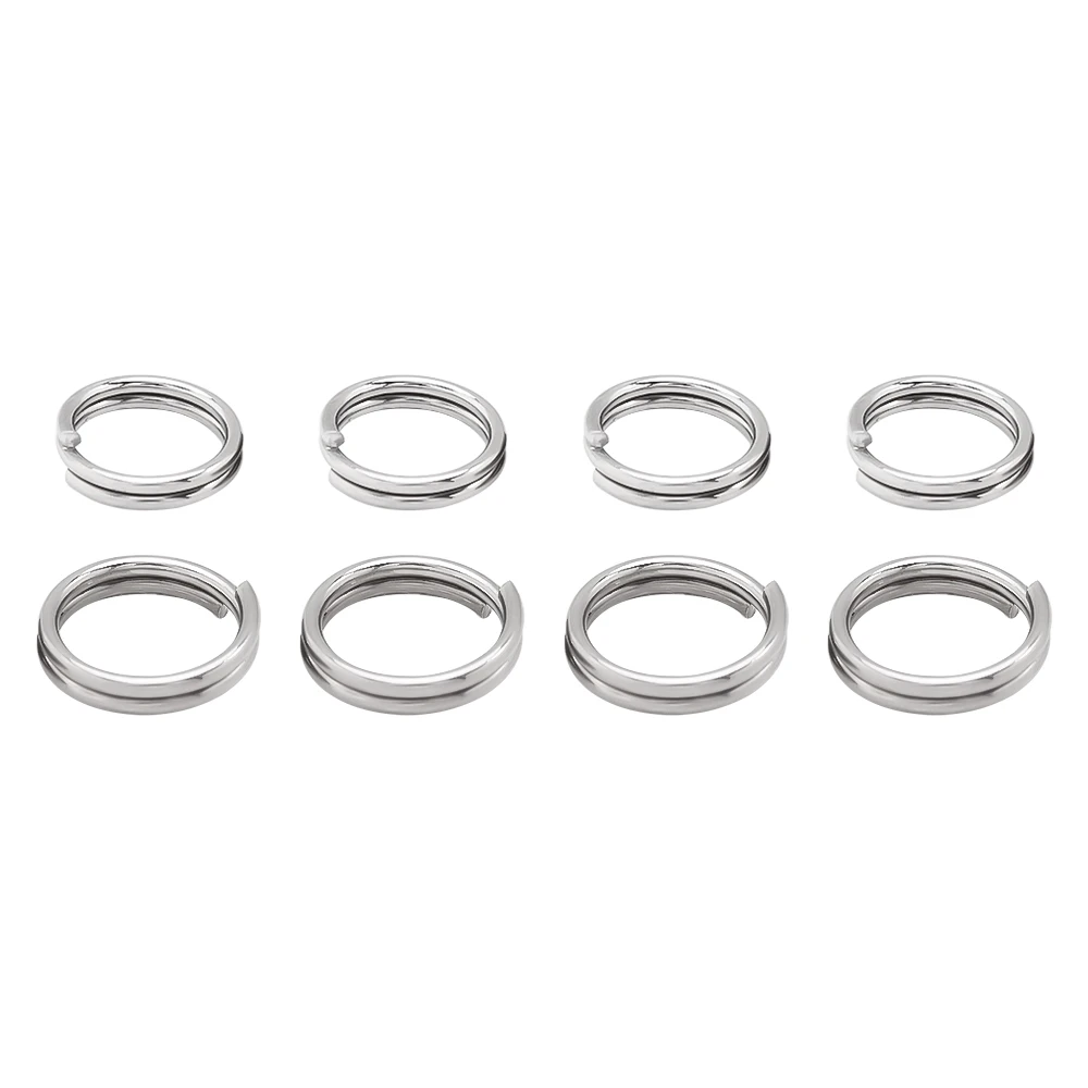 100 шт./лот 5 6 7 8 10 12 мм двойные соединительные кольца из нержавеющей стали для