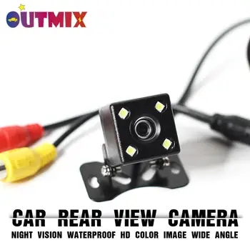

Car Rear View Camera 4 LED Night Vision Waterproof HD Color Image 170° Wide Angle Reversing Auto Parking Monitor Factory Selling