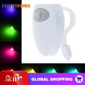 Smart 5V USB Charge 8 Color Bathroom Toilet Night Light LED Seat Lamp PIR Body Motion Sensor Activated On/Off Toilet Nightlight
Smart 5V USB Charge 8 Color Bathroom Toilet Night Light LED Seat Lamp PIR Body Motion Sensor Activated On/Off Toilet Nightlight