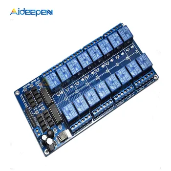 DC 5V 12V 16 Channel Relay Shield Module with Optocoupler LM2576 Microcontrollers Interface Power Relay For Arduino Smart Home
DC 5V 12V 16 Channel Relay Shield Module with Optocoupler LM2576 Microcontrollers Interface Power Relay For Arduino Smart Home