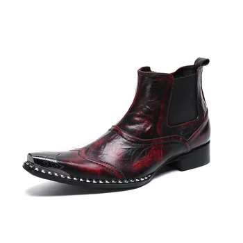 Classic Men Women Celebrity Inspired Ankle Boots Fashion Zapatillas Cow Leather Hombre Pointed Toe Genuine Leather Work & Safety 
Classic Men Women Celebrity Inspired Ankle Boots Fashion Zapatillas Cow Leather Hombre Pointed Toe Genuine Leather Work & Safety