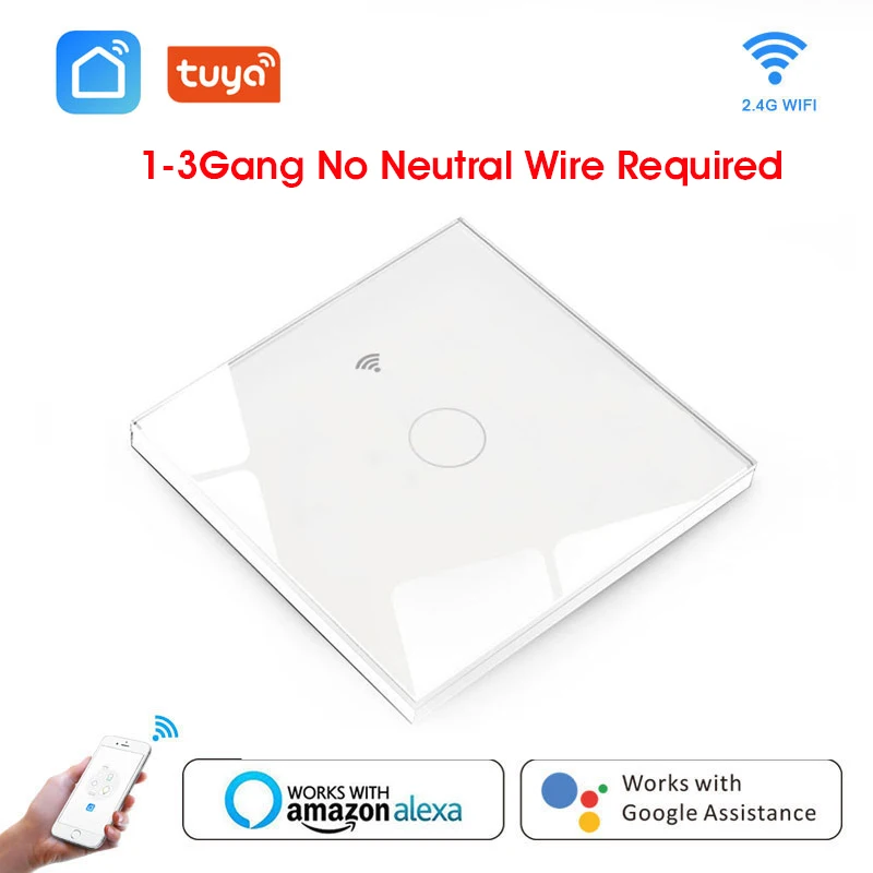 Wifi Smart Light Switch Glass Screen Touch Panel Voice Control Wireless Wall Switches Remote with Alexa Google Home 1/2/3 Gang
Wifi Smart Light Switch Glass Screen Touch Panel Voice Control Wireless Wall Switches Remote with Alexa Google Home 1/2/3 Gang