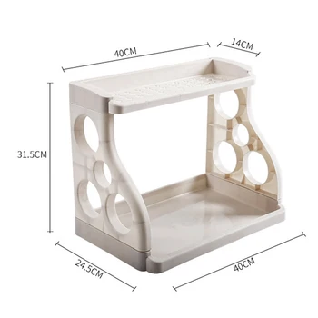 NEW Kitchen 2-Tier Spice Rack Organizer Multipurpose Kitchen Utensil Holder Freestanding Shelf Organizer for Jars Bottle
NEW Kitchen 2-Tier Spice Rack Organizer Multipurpose Kitchen Utensil Holder Freestanding Shelf Organizer for Jars Bottle