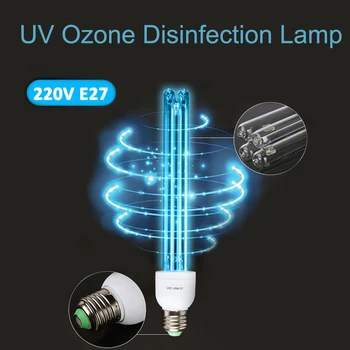 E27 UVC Ultraviolet UV Light Tube Bulb Disinfection Lamp Ozone Sterilization Mites Lights Germicidal Lamp Bulb AC220V 15-20W
E27 UVC Ultraviolet UV Light Tube Bulb Disinfection Lamp Ozone Sterilization Mites Lights Germicidal Lamp Bulb AC220V 15-20W