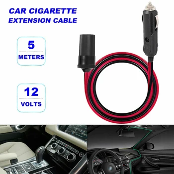 12V Extension Cable 5 Meter 1Pc Car Cigarette Lighter Adapter Charger Cord Accessories
12V Extension Cable 5 Meter 1Pc Car Cigarette Lighter Adapter Charger Cord Accessories