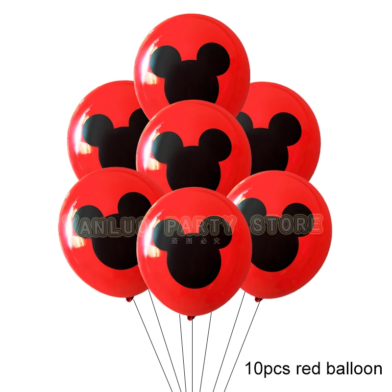 10 шт. вечерние латексные воздушные шары с Микки Маусом для взрослых дня рождения