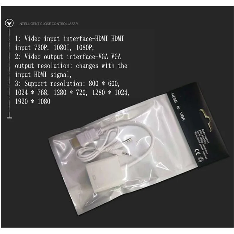 HDMI to VGA with audio HD splitter switcher, with power supply, HD conversion cable supports HDCP USB integrator
HDMI to VGA with audio HD splitter switcher, with power supply, HD conversion cable supports HDCP USB integrator