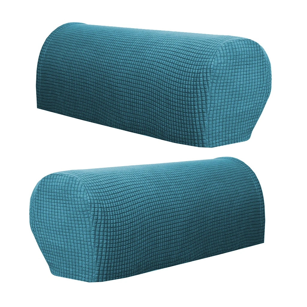 2 Piece Checked Armrest Covers Stretch Set Chair Sofa Arm Protectors Flannel 2 Piece Checked Armrest Covers Stretch Set Chair Sofa Arm Protectors Flannel
