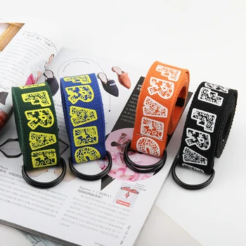 Fashion Canvas Wide Belt Women Men Student Jeans Letter Print Long Belts Double D Ring Buckle Waistband Canvas Wide Belt 
Fashion Canvas Wide Belt Women Men Student Jeans Letter Print Long Belts Double D Ring Buckle Waistband Canvas Wide Belt