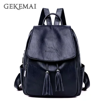 Fashion Tassel Mochilas Women Sheepskin Leather Backpack Women Travel Bag Backpacks Sac A Dos School Backpacks for Teenage Girls
Fashion Tassel Mochilas Women Sheepskin Leather Backpack Women Travel Bag Backpacks Sac A Dos School Backpacks for Teenage Girls