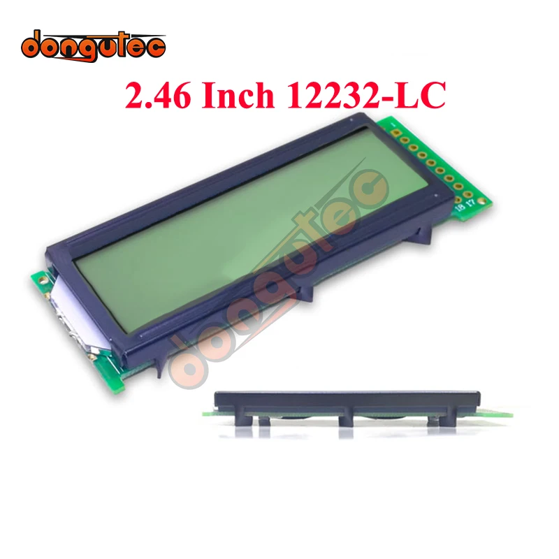 2,46 дюймовый 18PIN 12232LC ЖК графический экран SED1520 контроллер 5 В Белый подсветка параллельный интерфейс 
2,46 дюймовый 18PIN 12232LC ЖК графический экран SED1520 контроллер 5 В Белый подсветка параллельный интерфейс