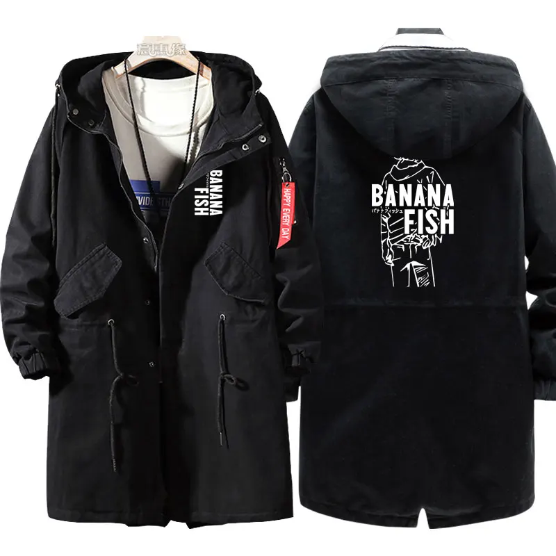 New banana Hoodie Anime Ash Lynx trench fish coat Men fashion cotton zipper Overcoat Jacket
New banana Hoodie Anime Ash Lynx trench fish coat Men fashion cotton zipper Overcoat Jacket