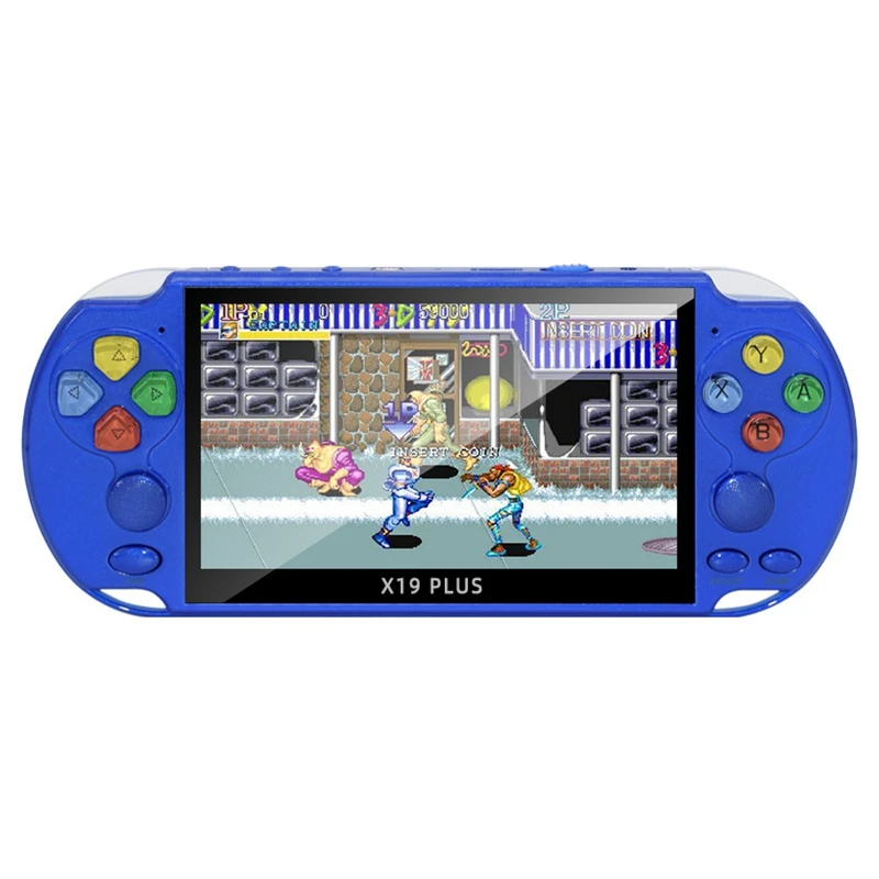 X19 PLUS Retro Handheld Arcade 5.1 Inch PSP Game Console Large Sn NES GBA Dual Rocker Game Console Blue
X19 PLUS Retro Handheld Arcade 5.1 Inch PSP Game Console Large Sn NES GBA Dual Rocker Game Console Blue