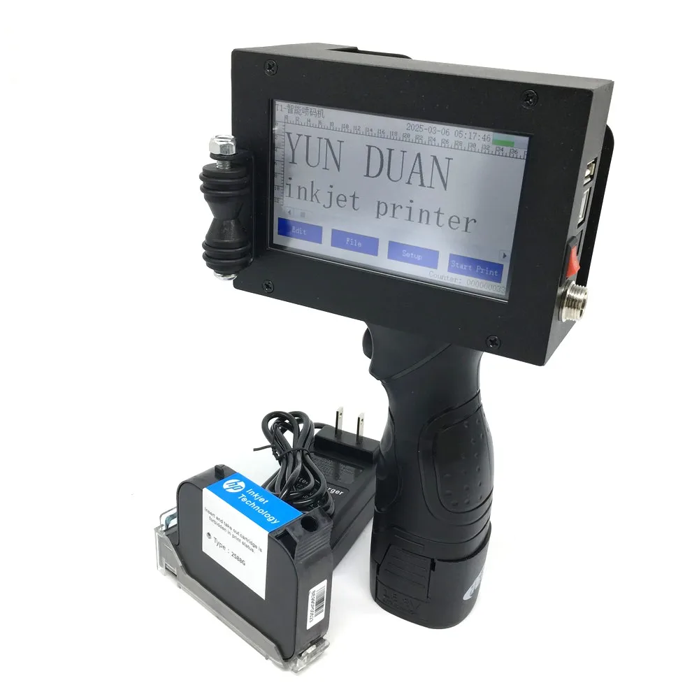 4.5Inch Touch Screen Handheld Inkjet Printer Large 25.4mm 1inch Laser coder Label QR Code Bar code Production Date logo English
4.5Inch Touch Screen Handheld Inkjet Printer Large 25.4mm 1inch Laser coder Label QR Code Bar code Production Date logo English