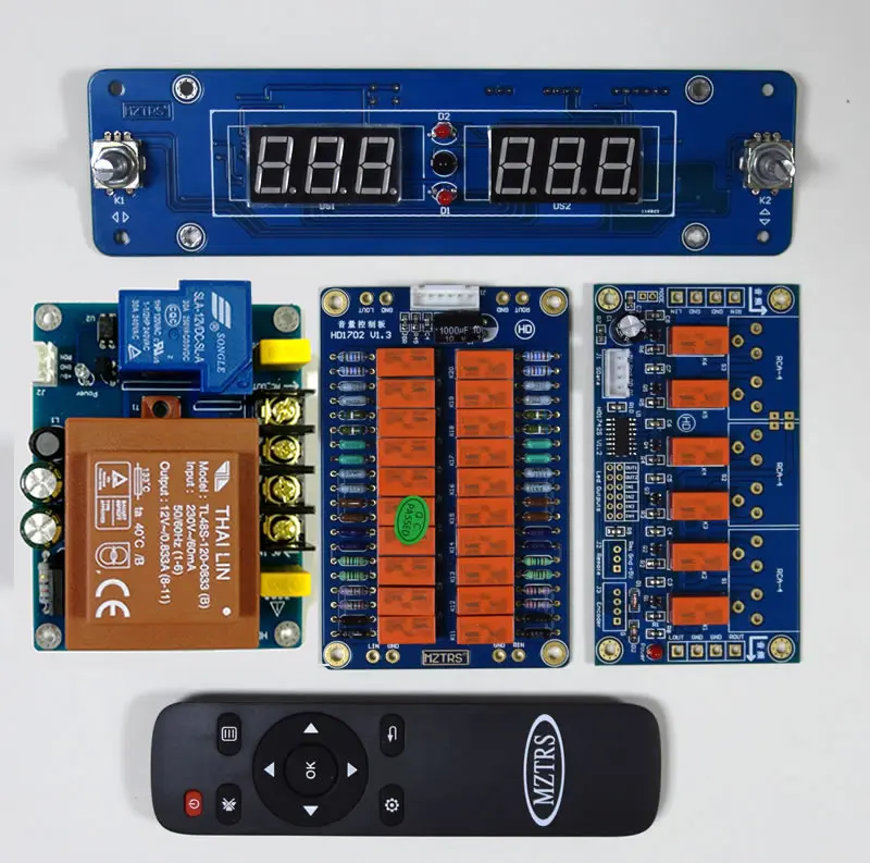 

MZTRS Front Stage Power Amplifier Balance Remote Control Volume Control Board Passive Front Board Sound Source Selection Board