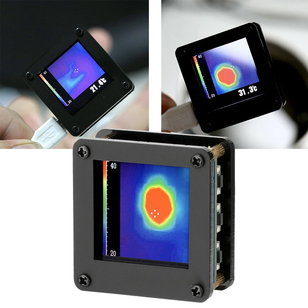 Thermal Imaging Camera Temperature Sensor Portable AMG8833 USB 5V DIY Tool Accessories Electronic Array With Housing IR 8x8
Thermal Imaging Camera Temperature Sensor Portable AMG8833 USB 5V DIY Tool Accessories Electronic Array With Housing IR 8x8