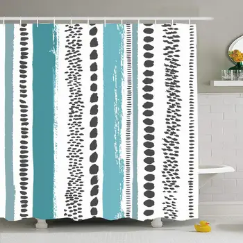 Shower Curtain Set with Hooks 72x78 with Hand Drawn Tribal Textile Seamless Ink Decor Pattern Dots Beauty Fashion Design Blue
Shower Curtain Set with Hooks 72x78 with Hand Drawn Tribal Textile Seamless Ink Decor Pattern Dots Beauty Fashion Design Blue