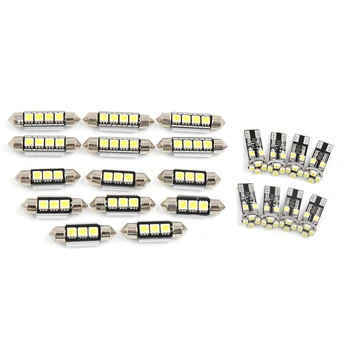X Autohaux 22PCS Mix Canbus White Car Auto Dome Map LED Lights Interior Package Kit Glove Box License PlateCosmetic Mirror Light
X Autohaux 22PCS Mix Canbus White Car Auto Dome Map LED Lights Interior Package Kit Glove Box License PlateCosmetic Mirror Light