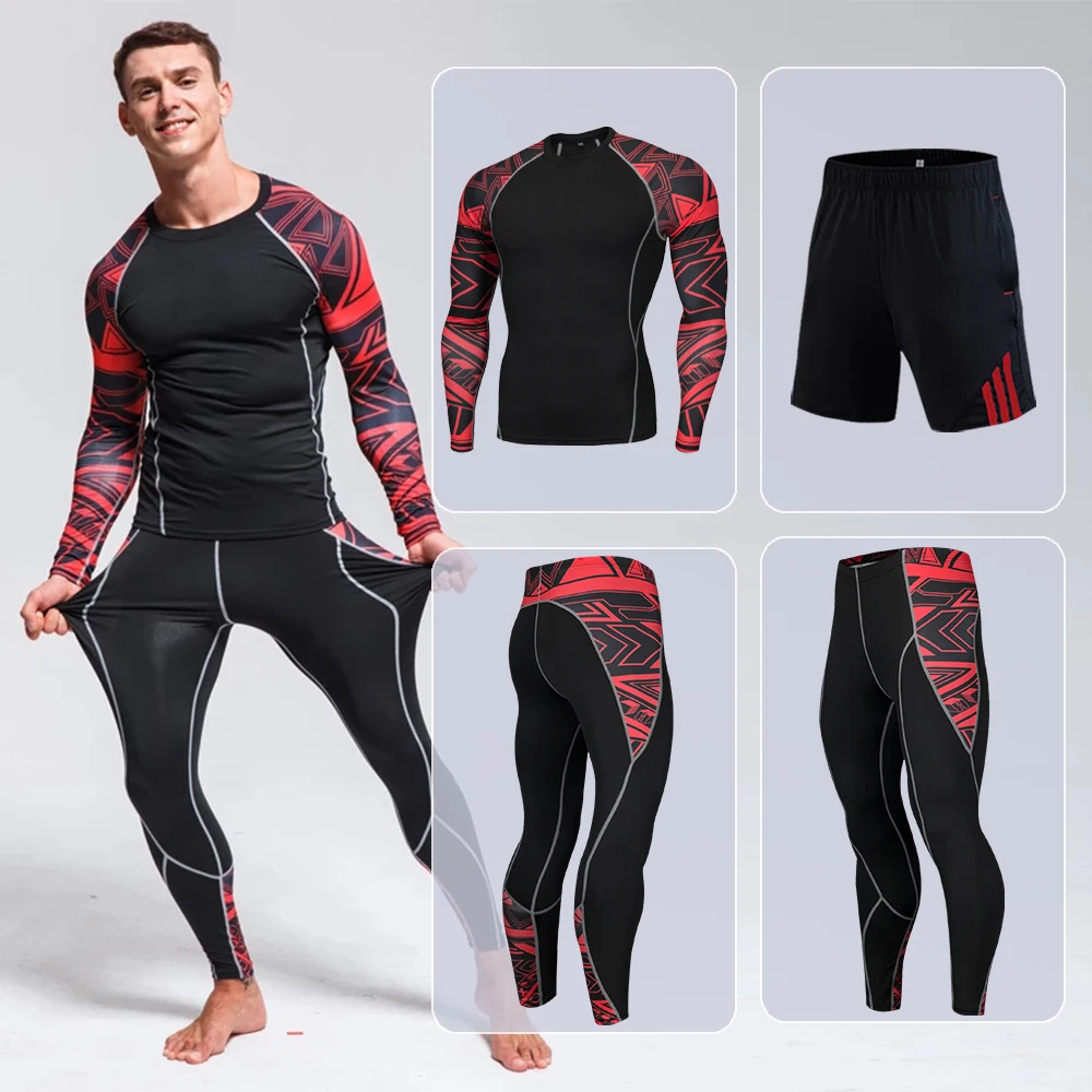 New Gym Men's Compression Sport Suits Quick Dry Running Sets Joggers Training Fitness Tracksuits Boxing Sets
New Gym Men's Compression Sport Suits Quick Dry Running Sets Joggers Training Fitness Tracksuits Boxing Sets