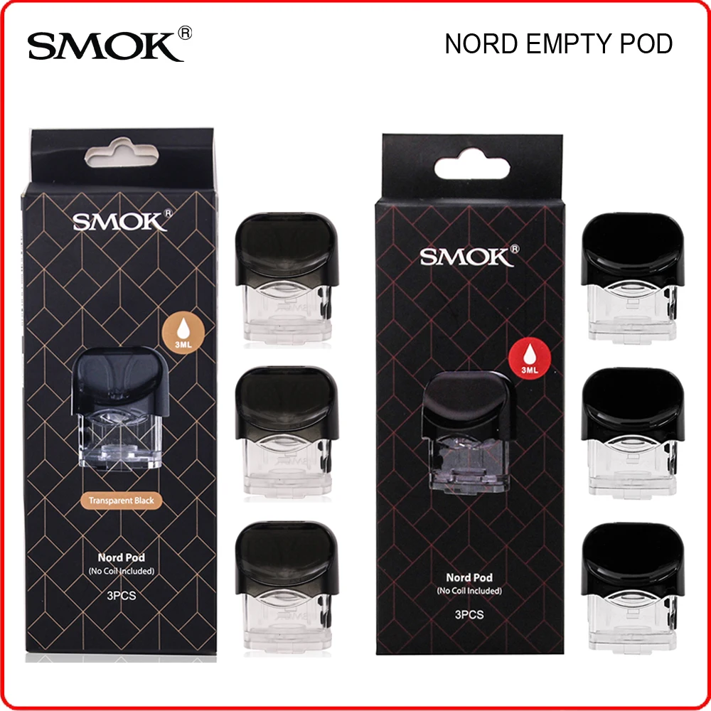 

Original SMOK Nord Pod 3ML Empty Cartridge No Coil Electronic Cigarette Atomizer Vaporizer E Cigarette Accessory for NORD Vape