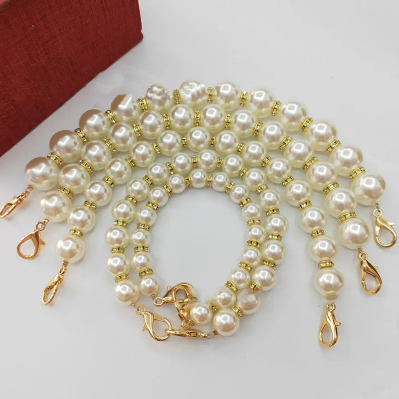Faux Pearl Beaded Design Women Handbag Strap Length Can Customised Pretty Lady Shoulder Bag Belts Two Sizes Mixed
Faux Pearl Beaded Design Women Handbag Strap Length Can Customised Pretty Lady Shoulder Bag Belts Two Sizes Mixed