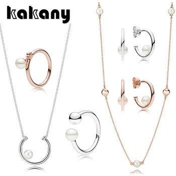 KAKANY New Genuine 925 Sterling Silver Natural Pearl Ring Popular Elegant Pearl Circle Earrings Classic Fashion Pearl Necklace
KAKANY New Genuine 925 Sterling Silver Natural Pearl Ring Popular Elegant Pearl Circle Earrings Classic Fashion Pearl Necklace