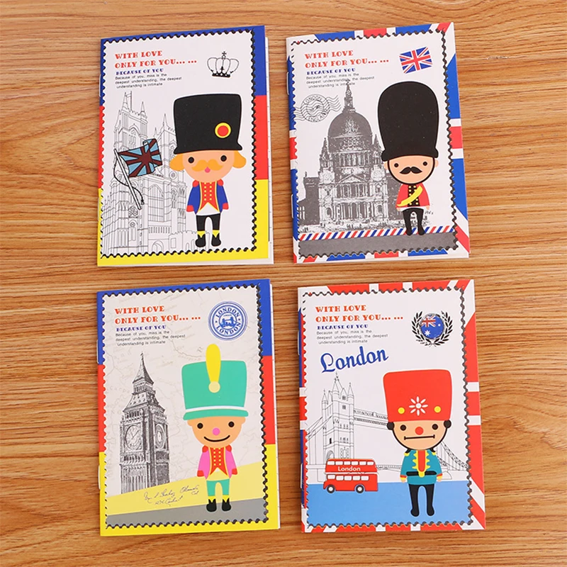 notebook 4 Piece London Style Notebook Soft Cover Soldier Pocket Size 12*8.5cm for student school supplies Wholesale
notebook 4 Piece London Style Notebook Soft Cover Soldier Pocket Size 12*8.5cm for student school supplies Wholesale