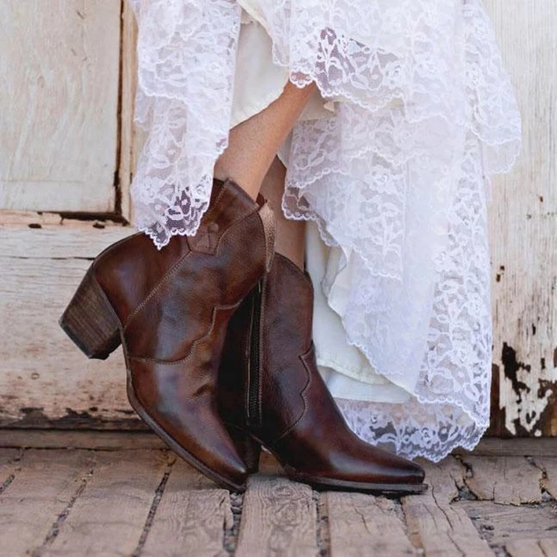 Women Boots Ankle Boots Roman Pointed Casual Booties Spring Autumn Women Boots Ladies Western Stretch Fabric Boots Leather
Women Boots Ankle Boots Roman Pointed Casual Booties Spring Autumn Women Boots Ladies Western Stretch Fabric Boots Leather