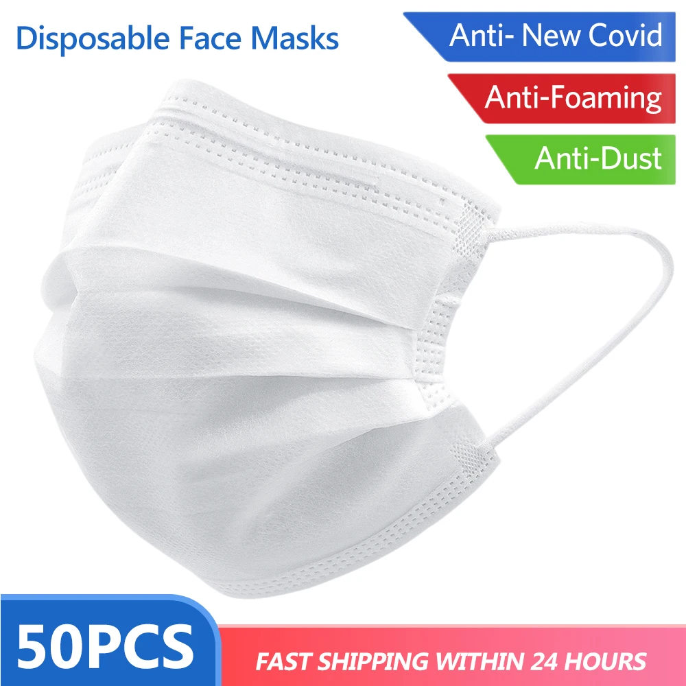 50/500pcs Disposable Face Masks Non Woven 3 Layers Labor Mouth Muffle Masks Anti dust PM2.5 N95 95% Filtration face mouth White
50/500pcs Disposable Face Masks Non Woven 3 Layers Labor Mouth Muffle Masks Anti dust PM2.5 N95 95% Filtration face mouth White