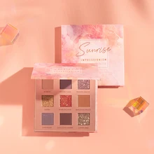 Focallure sunrise sombra paleta 9 cores brilho fosco pigmento sombra maquiagem pó solto sombra pallete(China)