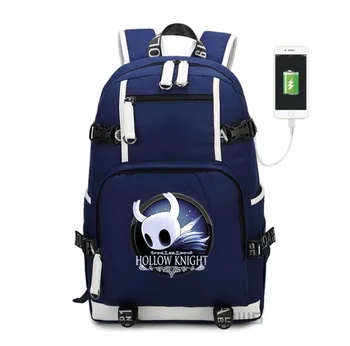 PS4 Game Hollow Knight The Knight Backpack students USB Charging Mochila travel School Bag Casual Laptop bagpack for teenagers 
PS4 Game Hollow Knight The Knight Backpack students USB Charging Mochila travel School Bag Casual Laptop bagpack for teenagers