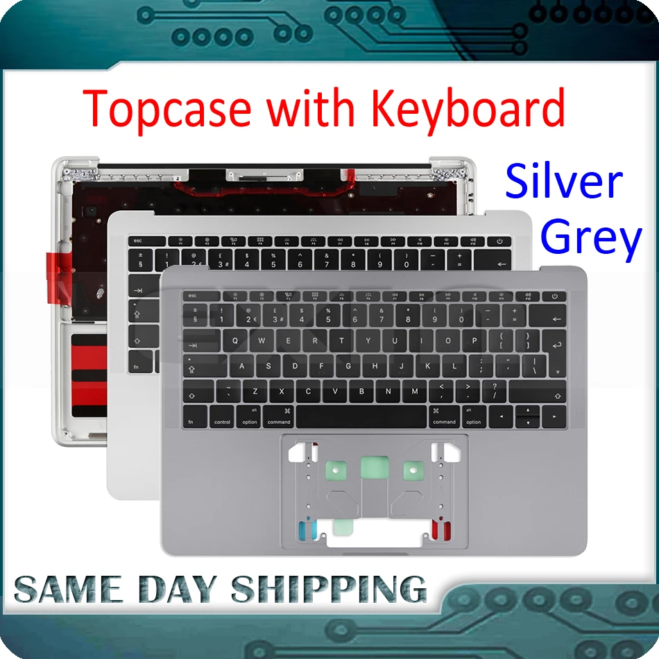 

Silver Grey for Macbook Pro Retina 13" A1706 A1708 15" A1707 Topcase with Keyboard US UK French German Russian Spanish Danish
