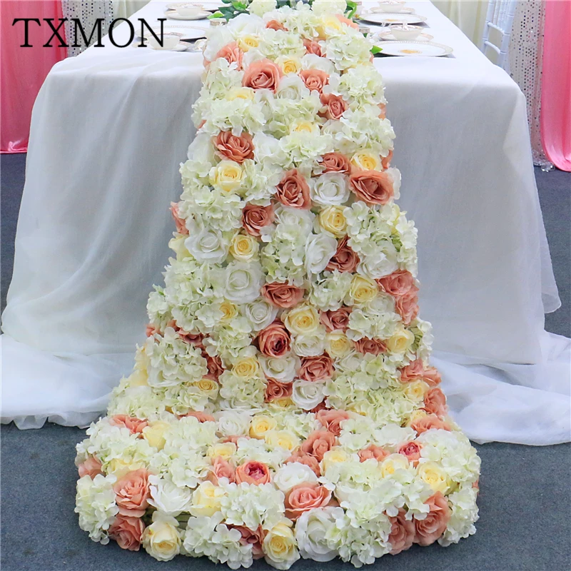 Wedding decoration rose Hydrangea trailing flower row simulation flower high grade Hotel decoration artificial flower customized
Wedding decoration rose Hydrangea trailing flower row simulation flower high grade Hotel decoration artificial flower customized