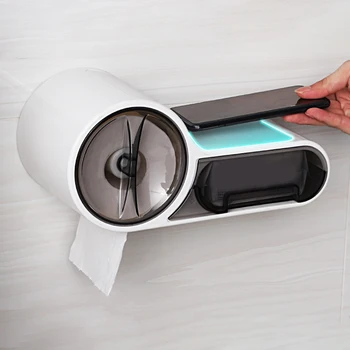 Multifunctional Waterproof Bathroom Toilet Paper Holder Tissue Dispenser Garbage Bag Storage Box Shelf Paper Rack
Multifunctional Waterproof Bathroom Toilet Paper Holder Tissue Dispenser Garbage Bag Storage Box Shelf Paper Rack