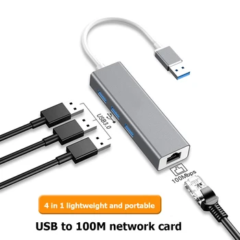 USB to 5Gbps 3 USB 3.0 RJ45 10/100Mbps Wired Ethernet Network Card LAN Adapter Hub Converter for Windows Mac OS Linux
USB to 5Gbps 3 USB 3.0 RJ45 10/100Mbps Wired Ethernet Network Card LAN Adapter Hub Converter for Windows Mac OS Linux