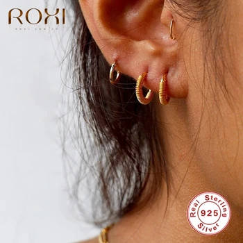ROXI Fashion Spring Curve Hoop Earrings for Women Men Wedding Earrings Cartilage Party Glossy 925 Sterling Silver Pendientes
ROXI Fashion Spring Curve Hoop Earrings for Women Men Wedding Earrings Cartilage Party Glossy 925 Sterling Silver Pendientes